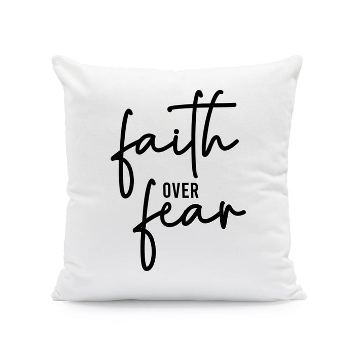 Coussin décoratif - La foi sur la peur