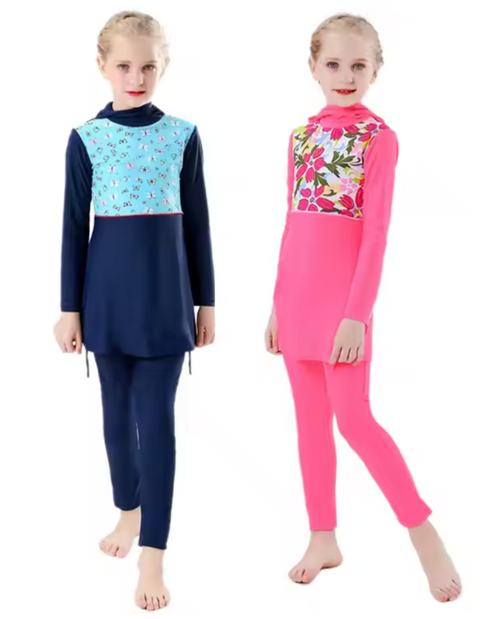 Girls Full Coverage Burkini with hijab