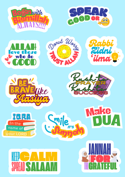 Deen Sticker Sheet (A5)