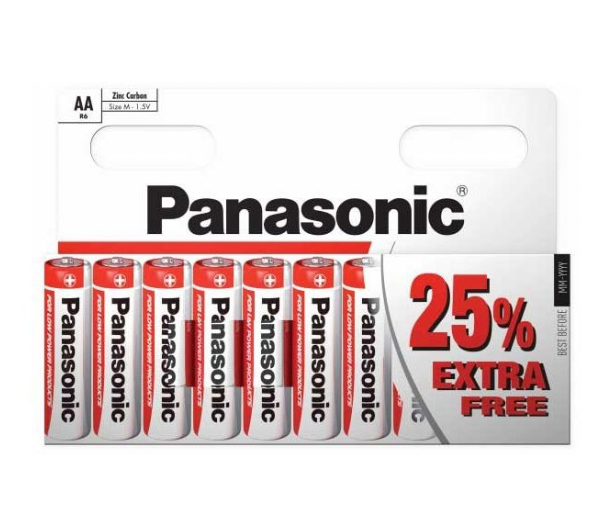 Panasonic AA Batteries (25% Extra Free) R6RZ/10HH