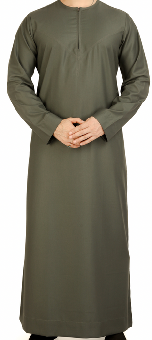 Men's Sylish Classic Omani Thobe (Emerald Green)