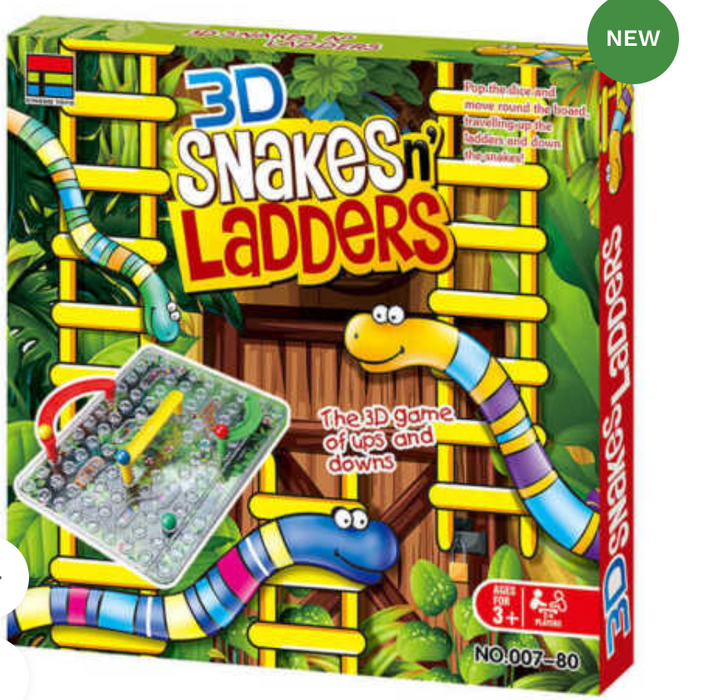 Grand pack de jeu Serpent et Échelle 3D