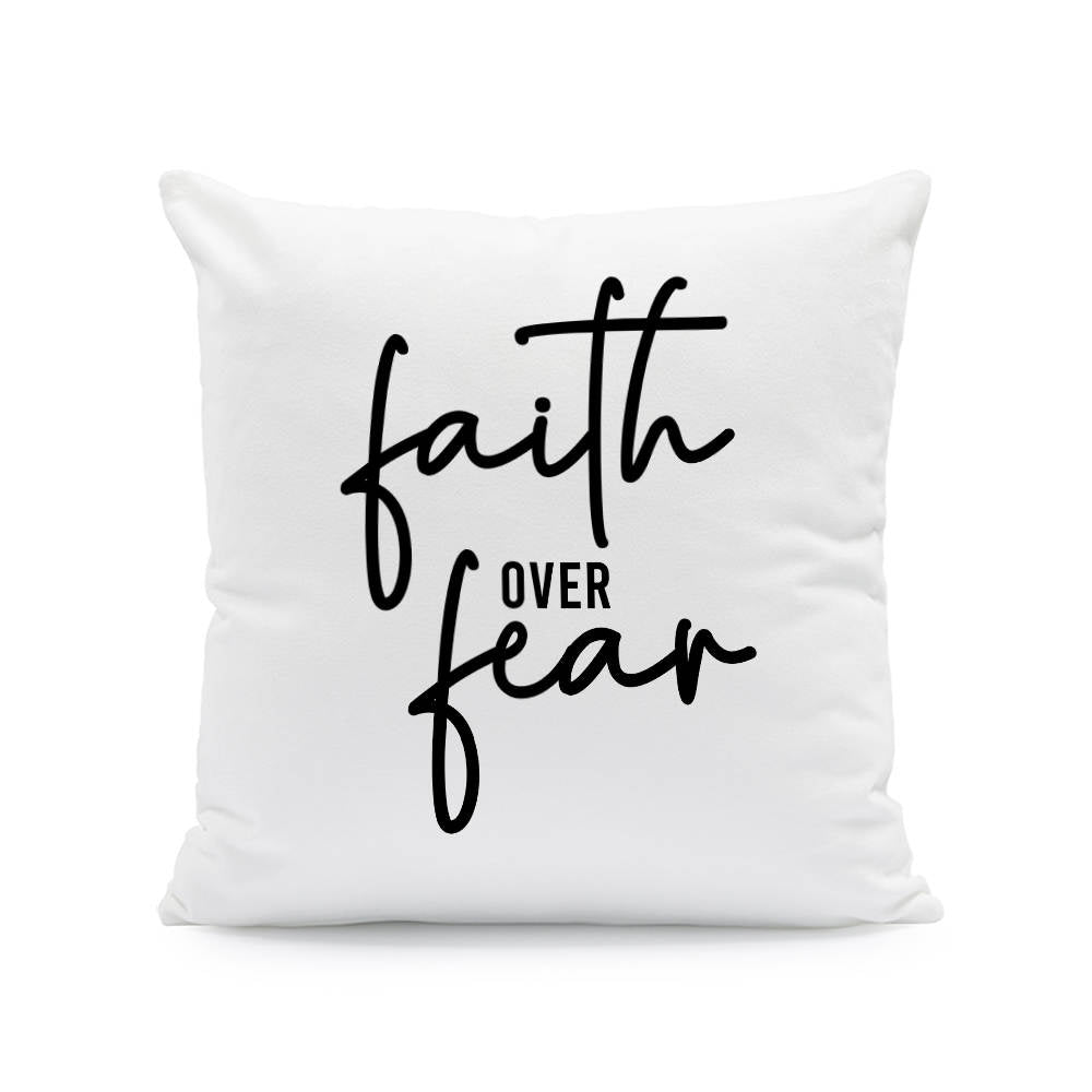 Coussin décoratif - La foi sur la peur