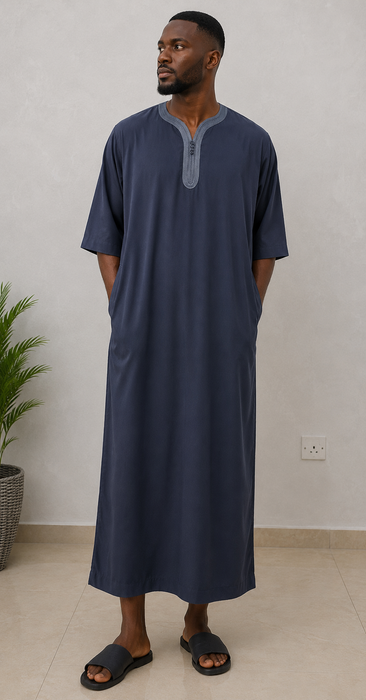 Classic  Mid-Sleeve Men’s Jalabiya