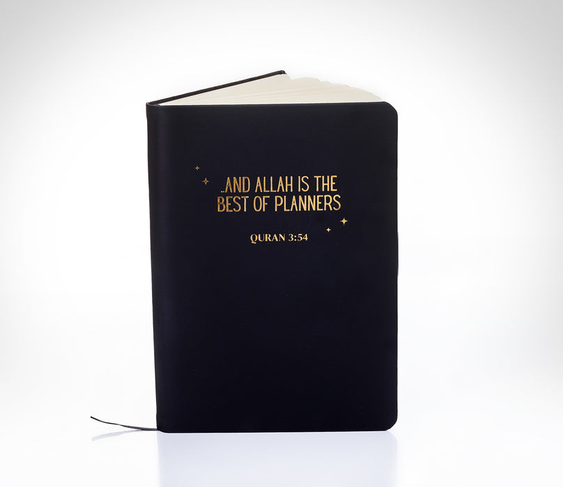 Carnet relié en similicuir - « …Allah est le meilleur des planificateurs »