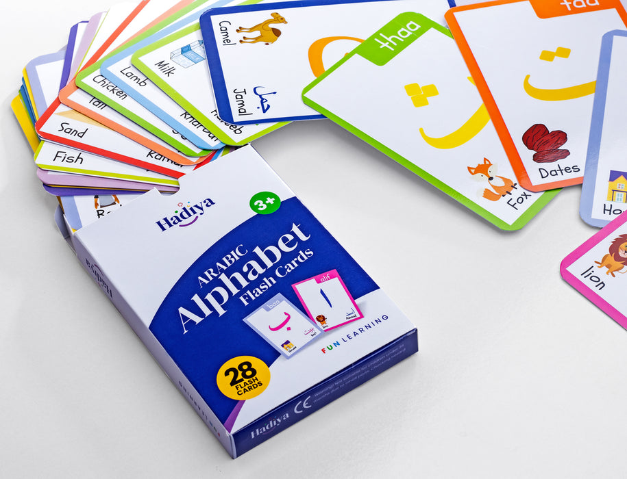Cartes flash de l'alphabet arabe