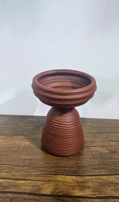 Handmade Clay Bakhoor Burner – Traditional Incense Burner (D3)