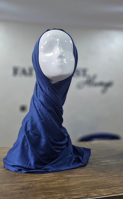 Jersey Scarf - Navy Blue