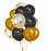 Ballons en latex avec confettis Eid Mubarak - Lot de 12