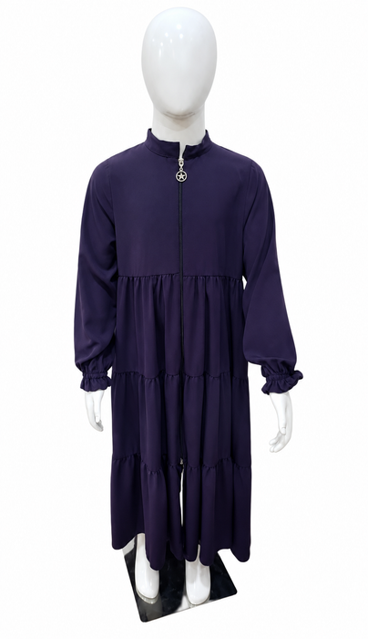 Girls Tiered Abaya | Modest Dress for Girls
