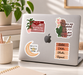 Aesthetic Islamic Stickers on a laptop