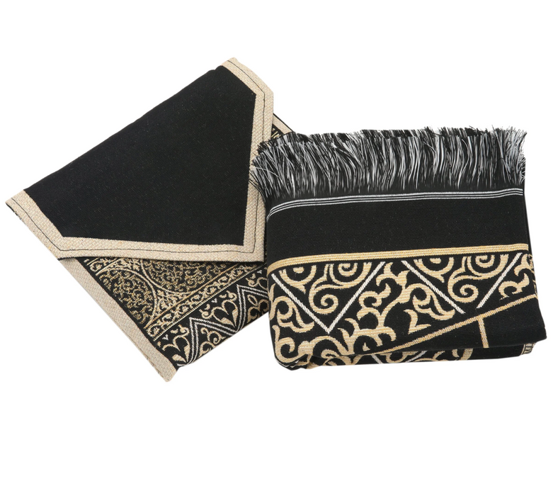 Kaaba Kiswah Lightweight  Mat with Bag