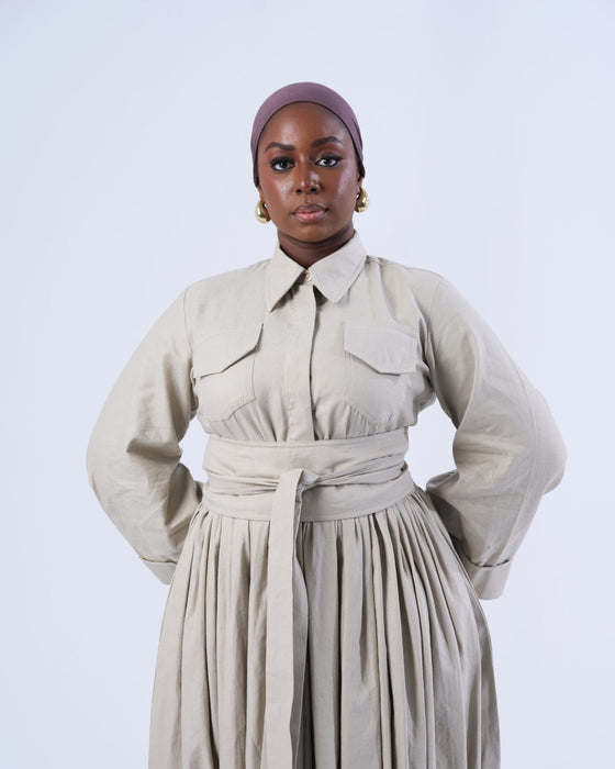 Koroba Dress (Beige)
