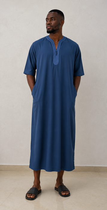 Classic  Mid-Sleeve Men’s Jalabiya