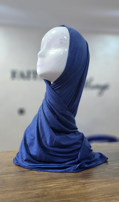 Jersey Scarf - Navy Blue