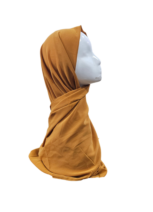 Plain Chiffon Scarf - Mustard