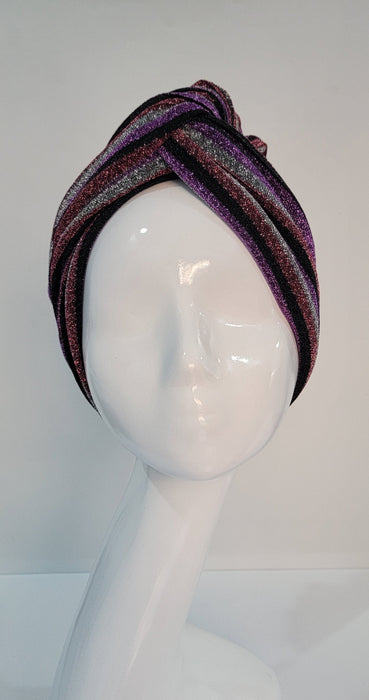 Twist Front Shimmer Turban