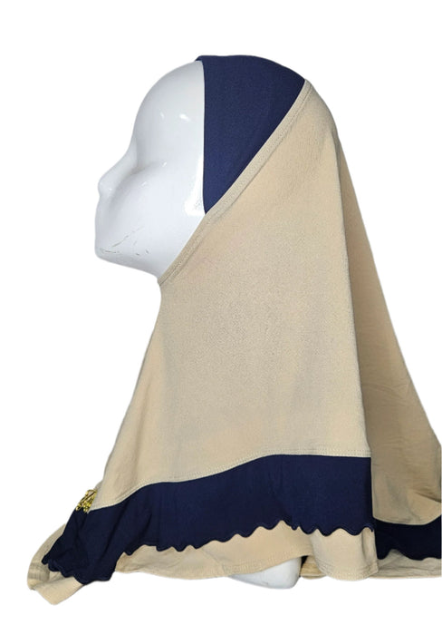 Hijab habillé bicolore - Enfants