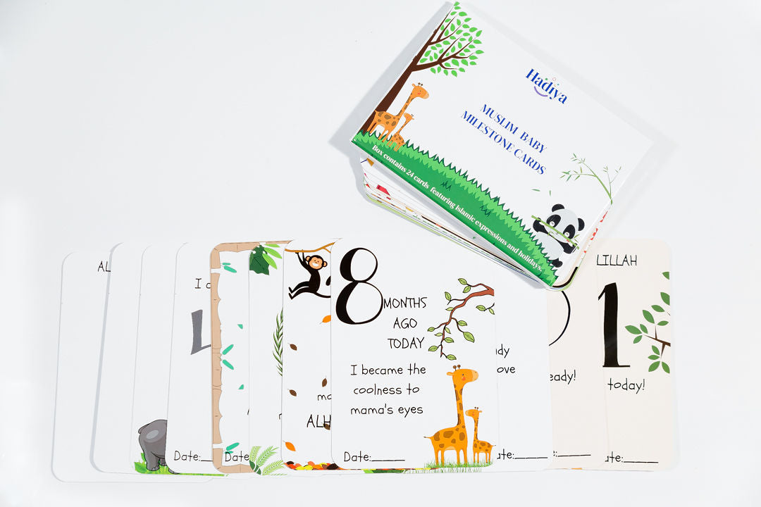 Cartes d'étapes pour bébés musulmans