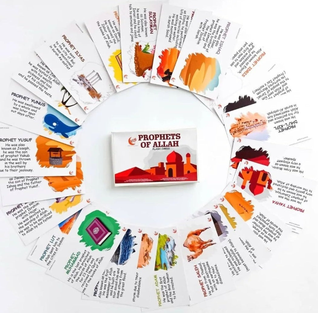 Prophets of Allah Flash Cards: Engaging Islamic Learning - - HadiyaSouq