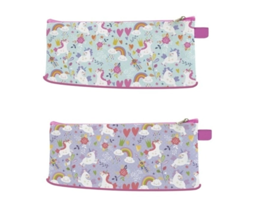 Trousse à crayons sur le thème de la licorne