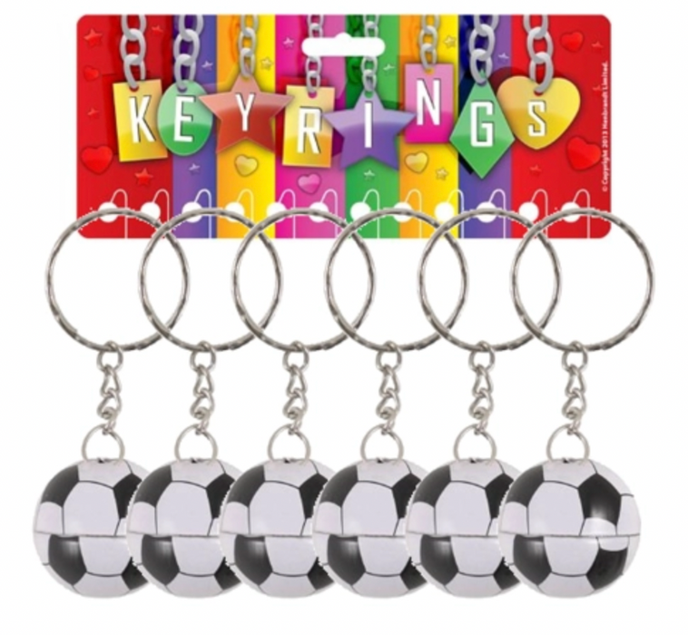 Metal Football Keyring