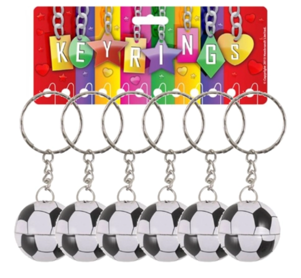 Metal Football Keyring
